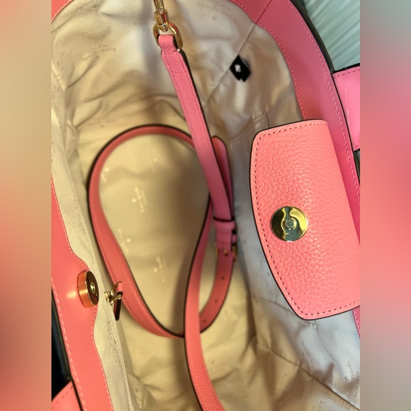 NEW Kate Spade Basket Woven Leather Tote with Dust Bag - Picture 15 of 16